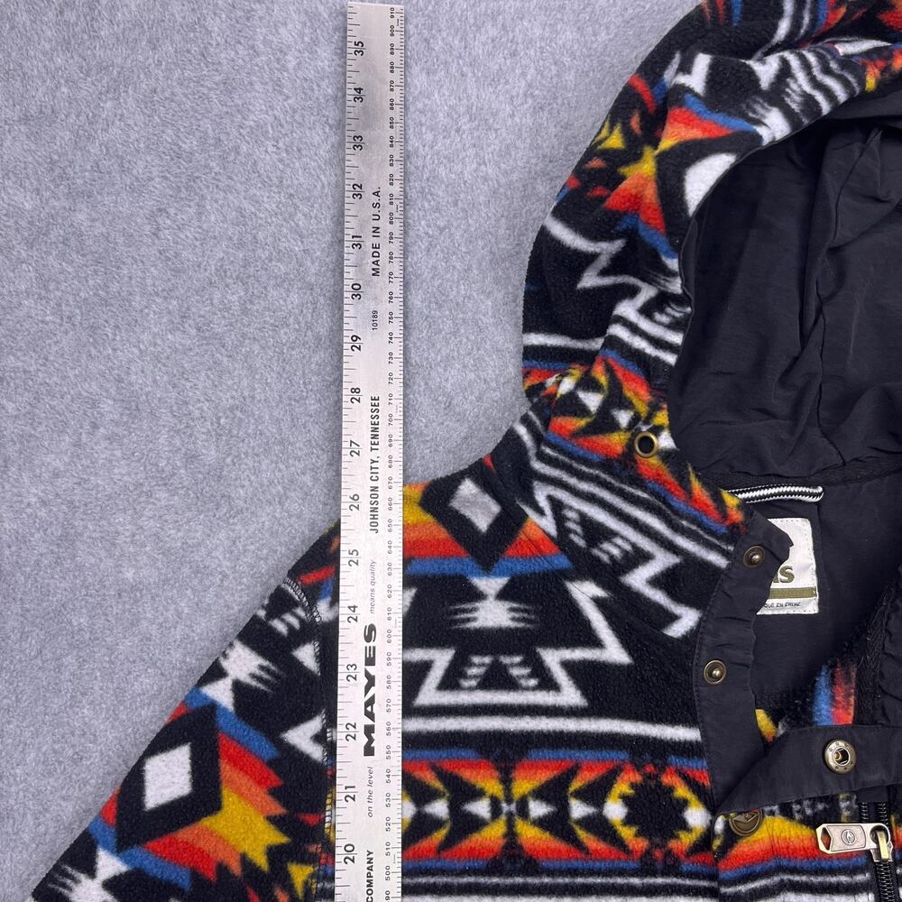 Dravus Pullover Hoodie Aztec Snap Button Medium Southwest - Picture 7 of 11